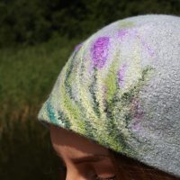Merino wool Hat and scarf set “Rugiagėlė”